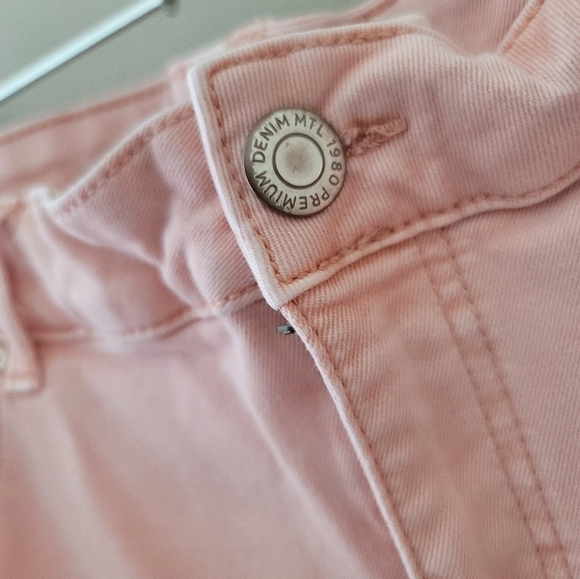 Addition Elle Plus Pants Coral Salmon Denim Size 22 #788 - Picture 6 of 15